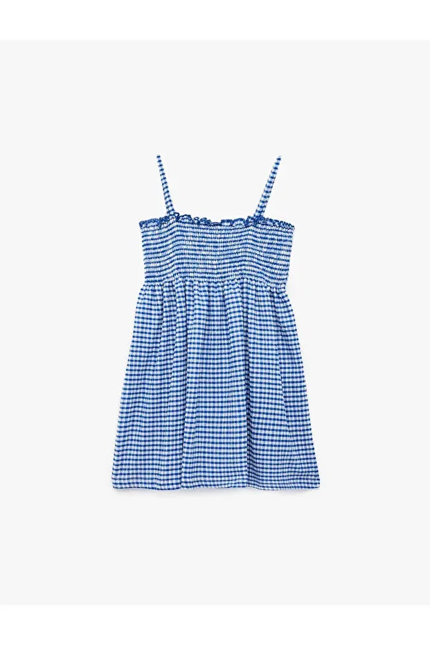 Детское платье для девочек без рукавов Koton, Blue Plaid