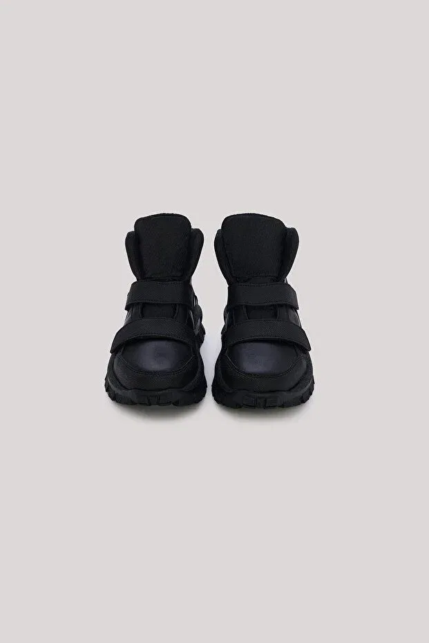 Детские ботинки для девочек с липучкой Nebbati, Black