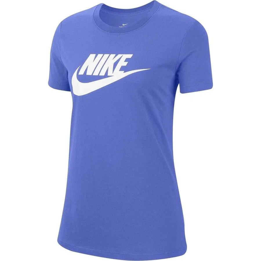 Футболка женская с принтом Nike Sportswear Icon Futura Essential, Синий — фото 4