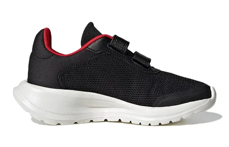 Детские кроссовки для бега с липучкой Tensaur Run K Adidas, черный — фото 2