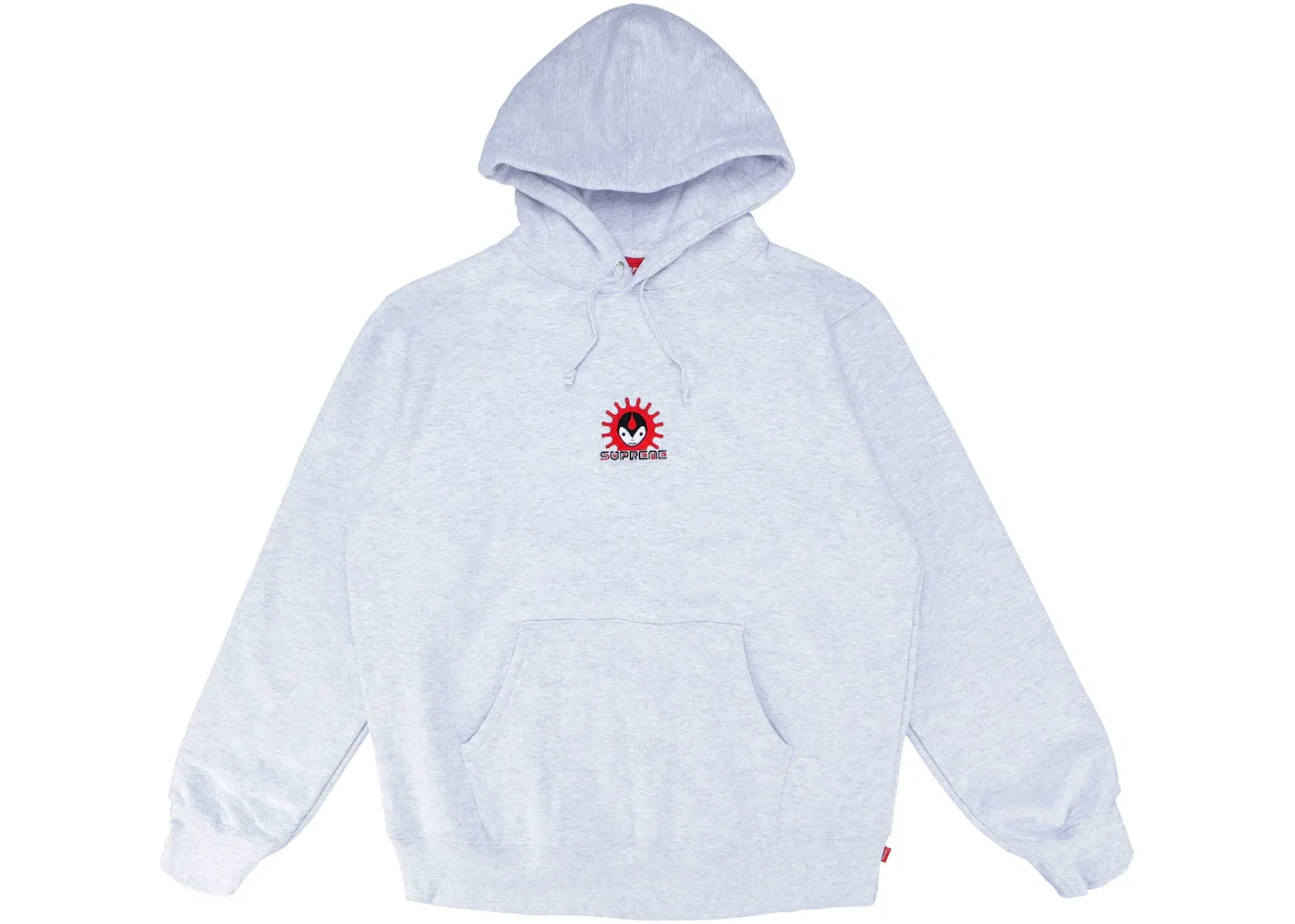 Мужское худи с капюшоном с принтом Supreme Vampire, цвет Ash Grey