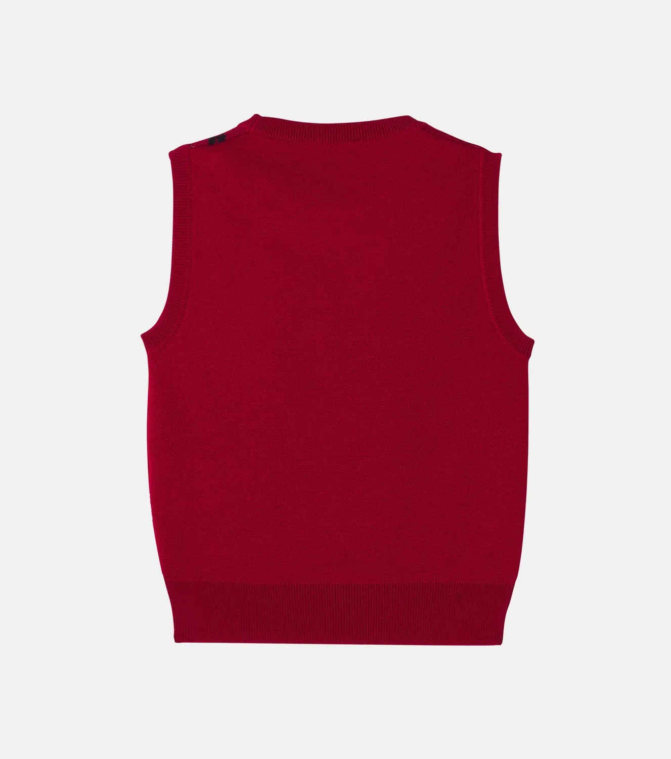 Жилет из чистой шерсти Moncler Enfant, красный — фото 2