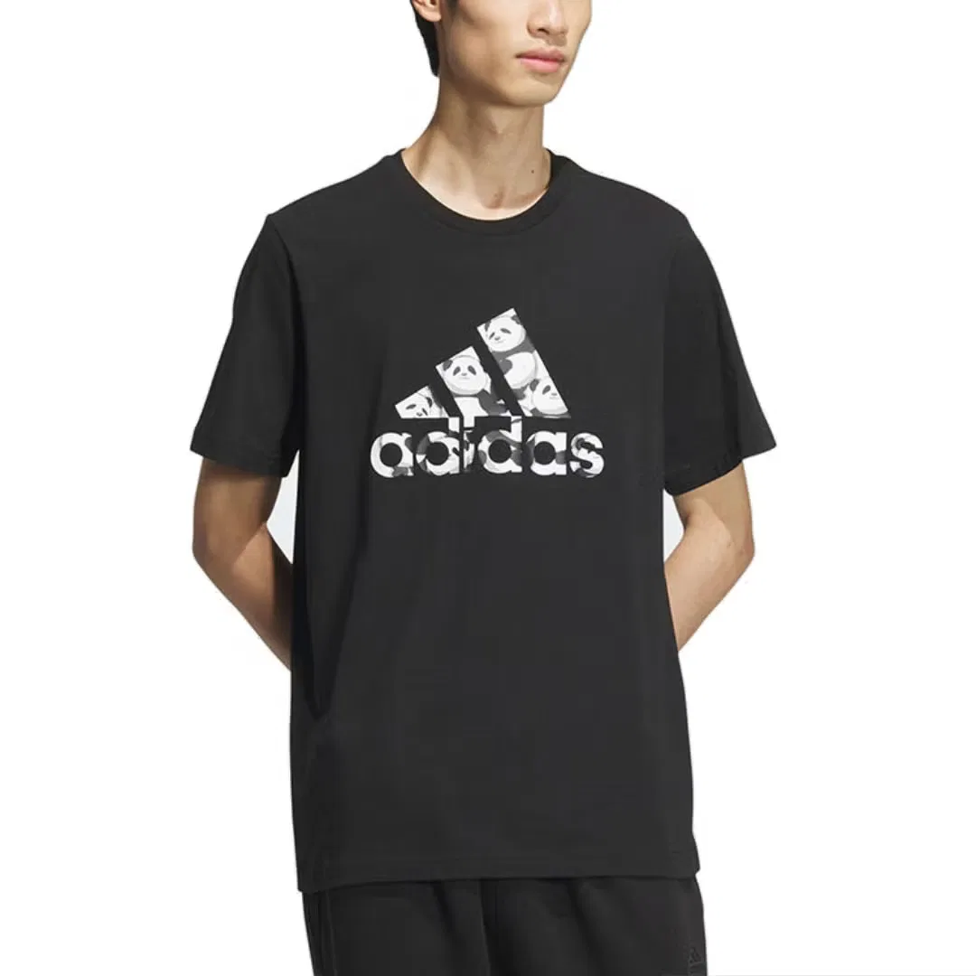 Футболка с принтом China Adidas, черный — фото 2