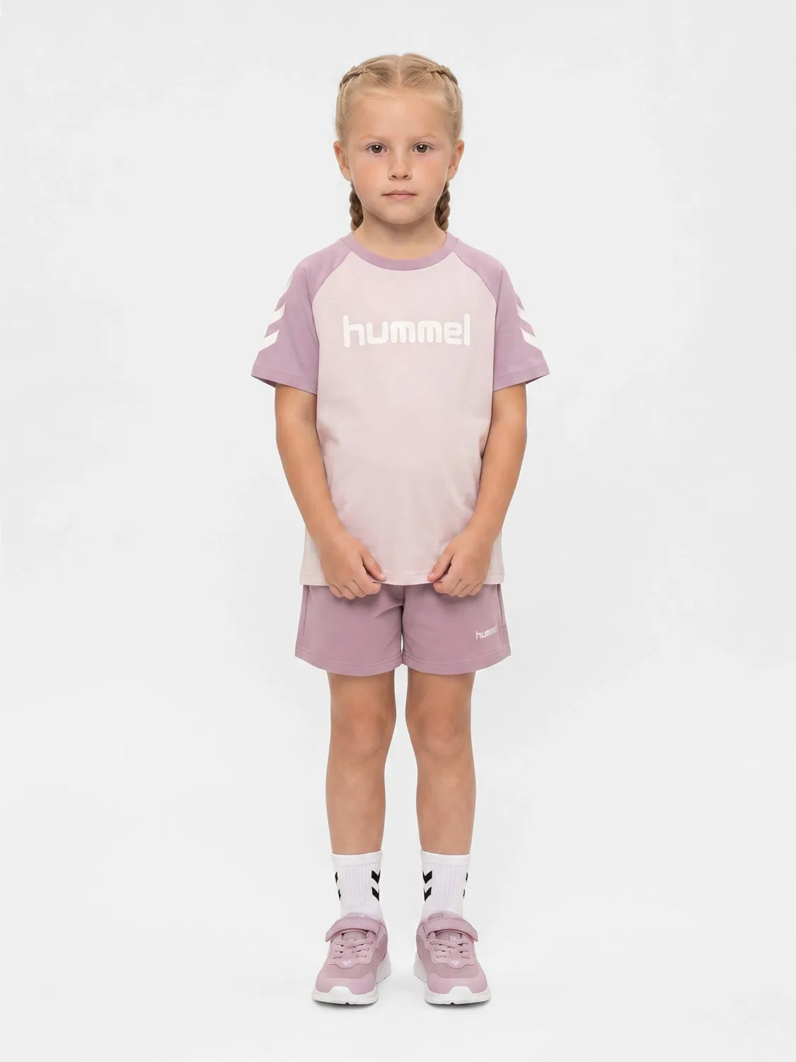Функциональная футболка с логотипом Hmljr Logo Hummel, серо-зеленый — фото 2