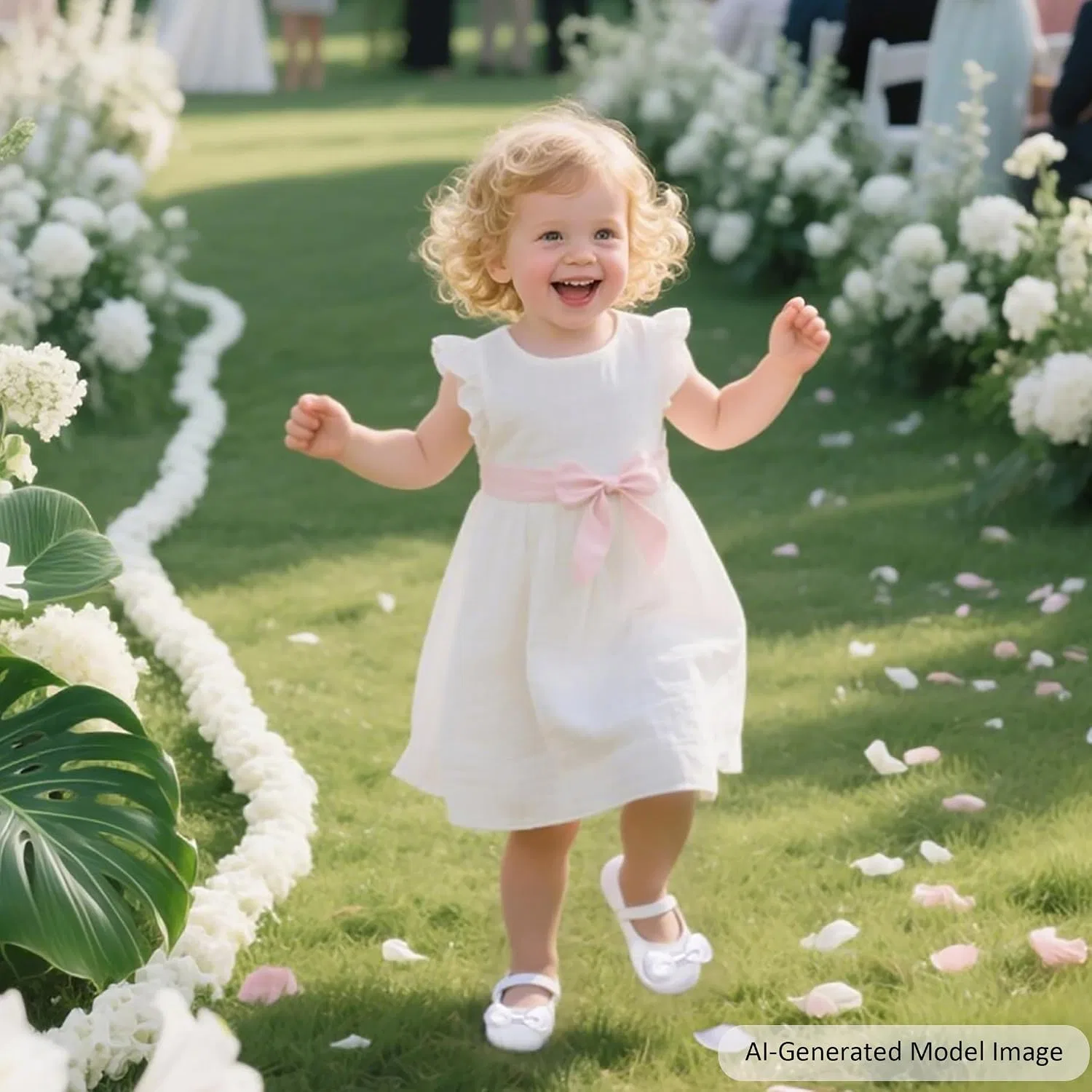 Детские балетки для девочек с мягкой подошвой Felix & Flora, White — фото 2
