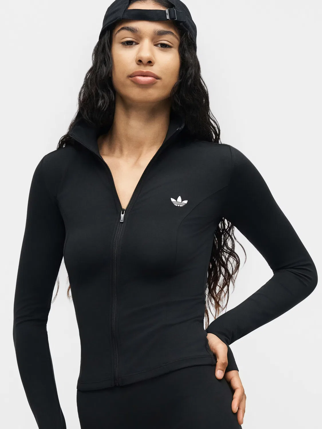 Вязаный кардиган Adidas Originals ESS черного цвета — фото 4