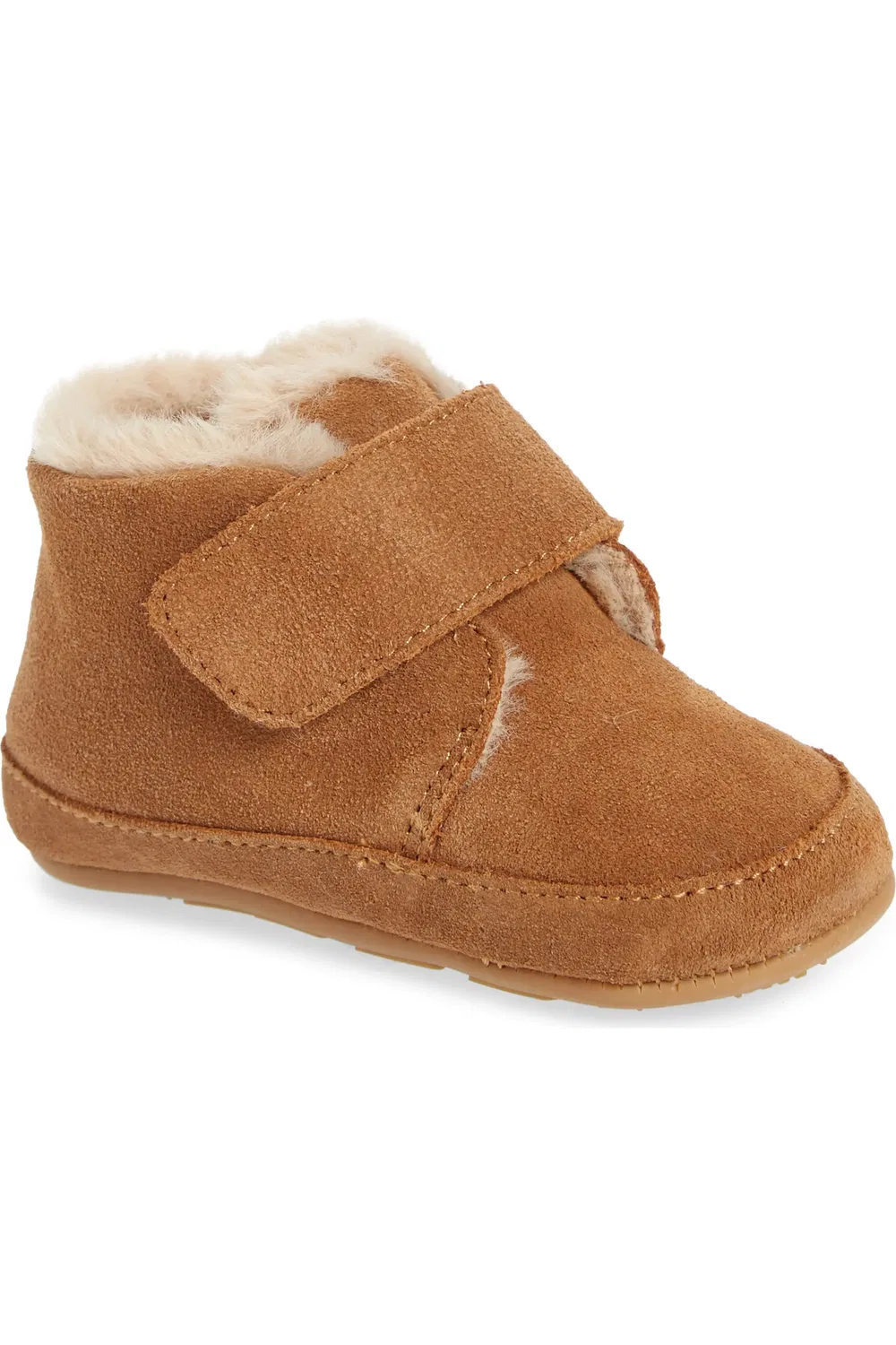 Детские ботинки водонепроницаемые с подкладкой из искусственного меха Shloofy OLD SOLES, Tan Suede