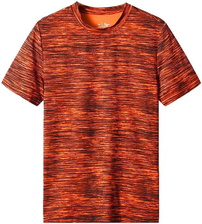 Мужская футболка с круглым вырезом Quick Dry Athletic Tees, Orange — фото 2