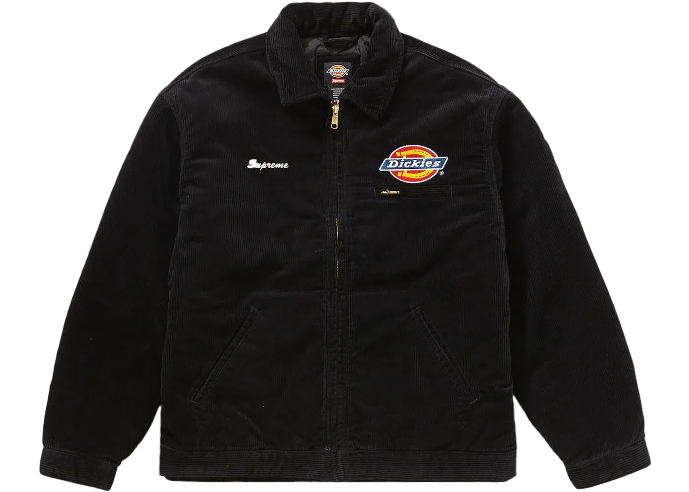 Мужская куртка из вельвета Corduroy Work Jacket Supreme, Black