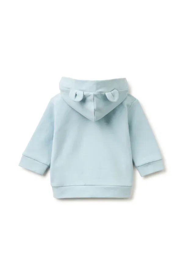 Толстовка на молнии унисекс - свитшот на молнии United Colors Of Benetton, синий — фото 2