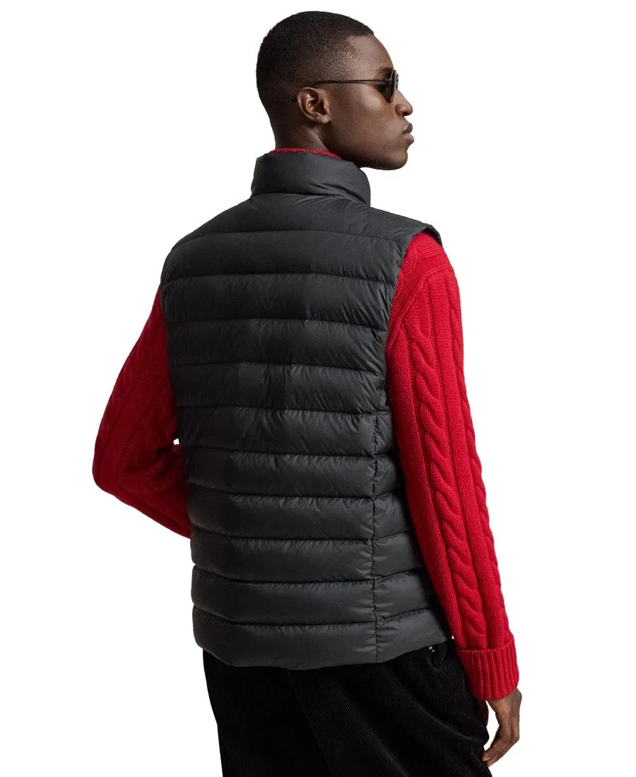 Утепленный жилет с капюшоном, модель The Colden Polo Ralph Lauren, Polo Black — фото 4