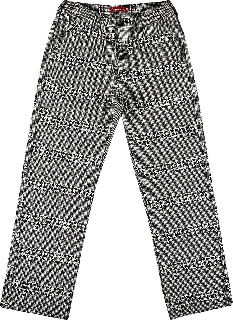 

Брюки Supreme Work Pant 'Brown Houndstooth', коричневый