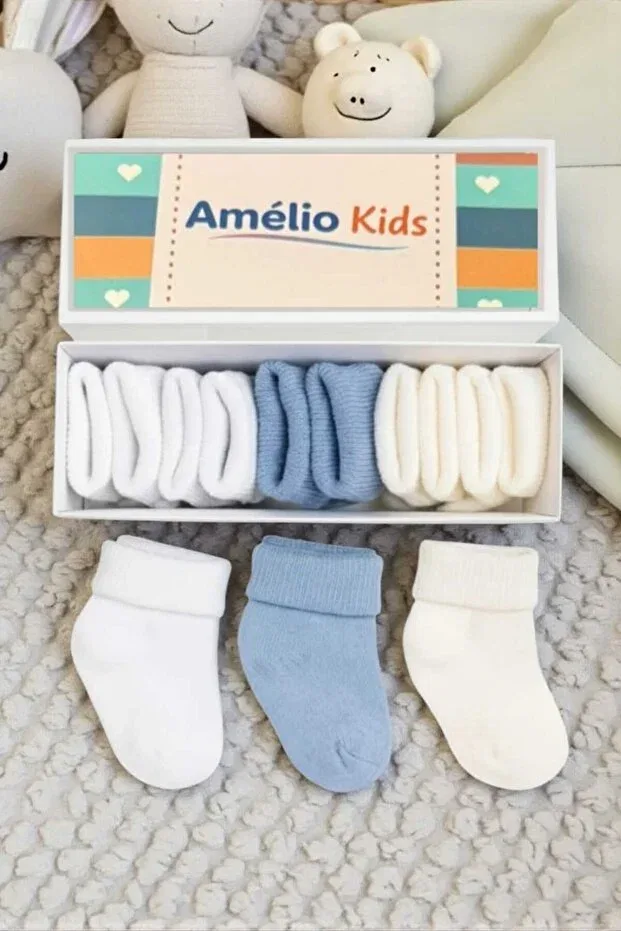 Детские носки хлопковые комплект 5 пар Amélio Kids, Multicolor — фото 2