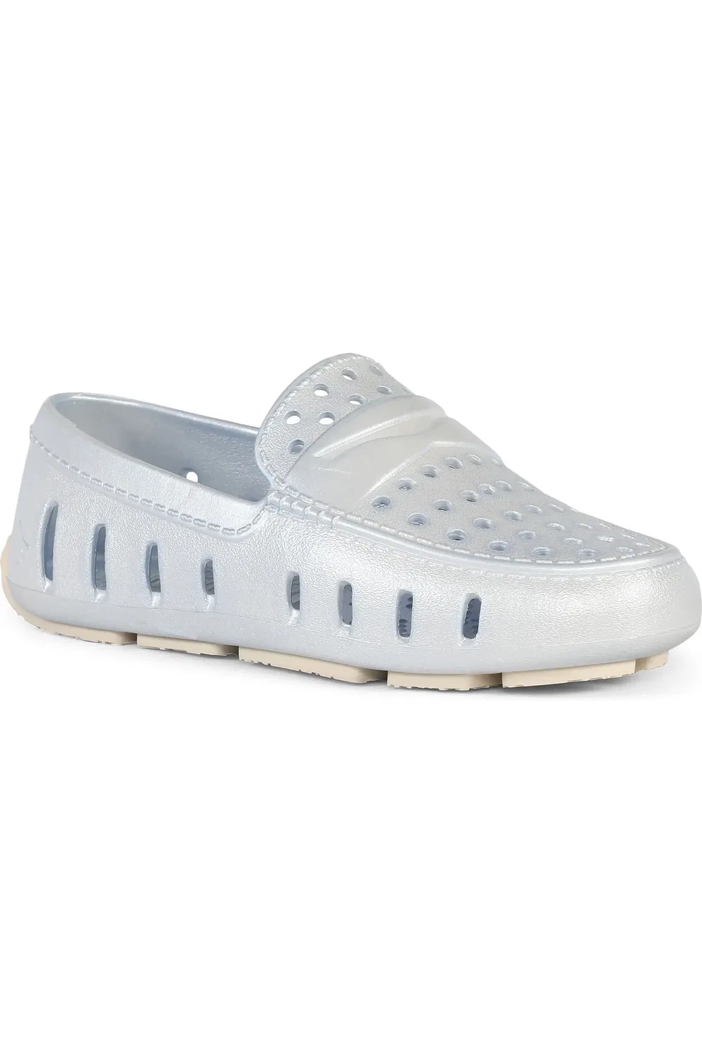 Туфли детские водонепроницаемые FLOAFERS Prodigy, Blue Metallic/Cream
