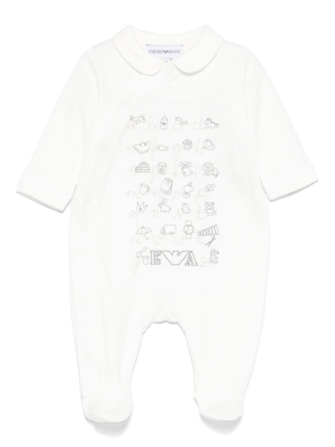 

Emporio Armani Kids пижама с вышивкой, белый