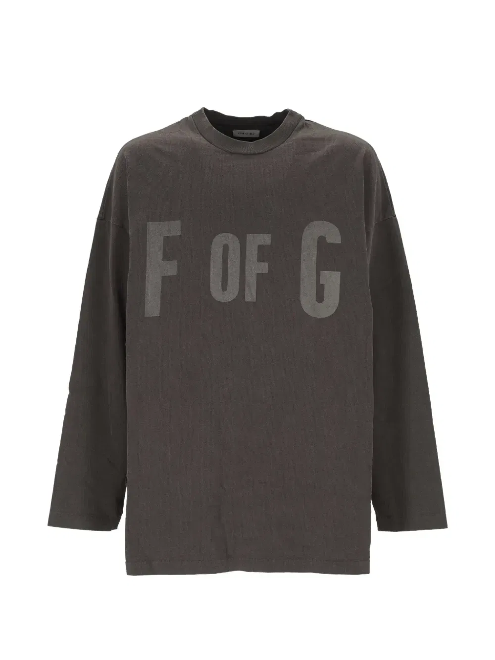 Лонгслив с логотипом Fear Of God, коричневый