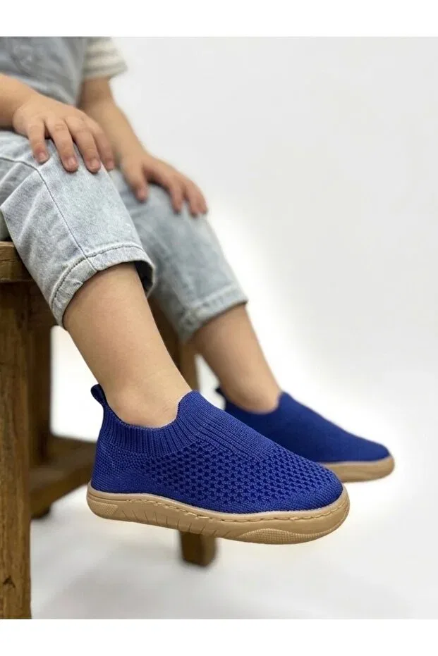 Детские туфли для девочек без каблука Guppy Kids, Blue