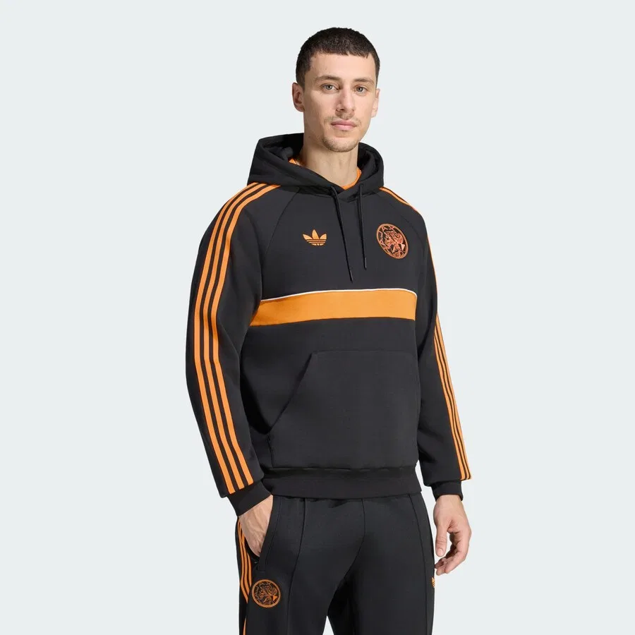 Спортивная толстовка ADIDAS PERFORMANCE 'Ajax Amsterdam' черного цвета — фото 2