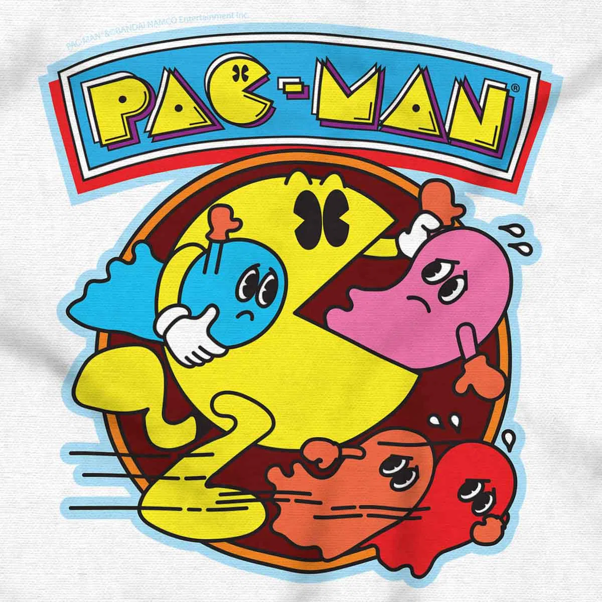Детский боди-комбинезон с принтом PACMAN Video Arcade Game Ghost Chomp Brisco Brands, White — фото 2