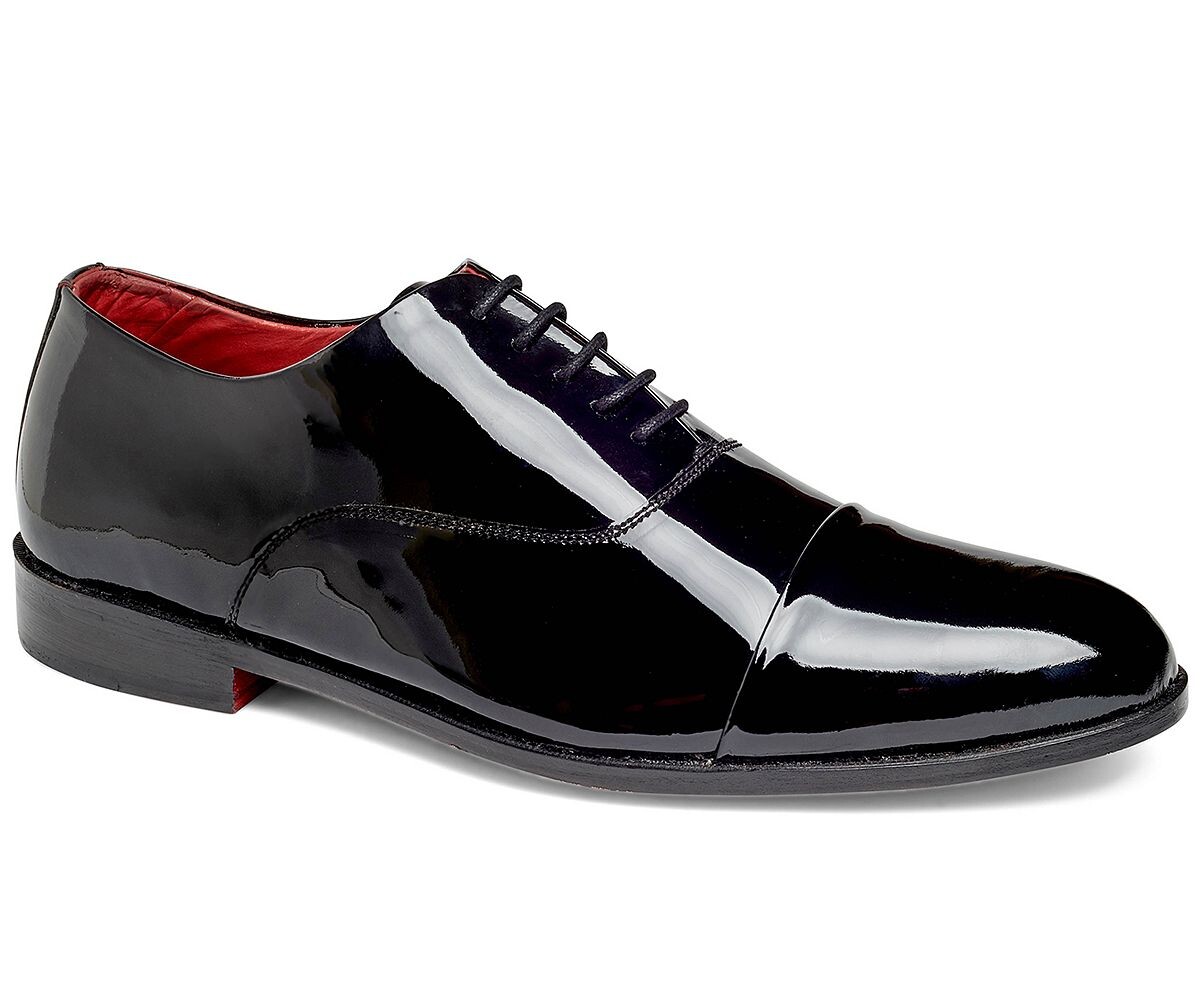 

Мужские модельные туфли из лакированной кожи в смокинге cap-toe oxford Carlos by Carlos Santana, черный