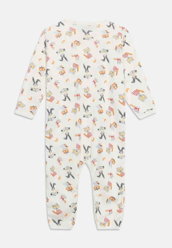 Пижама хлопковая Debout dors bien fun print sans pieds cote unisex Petit Bateau, marshmallow/Multi-coloured, мультиколор — фото 2