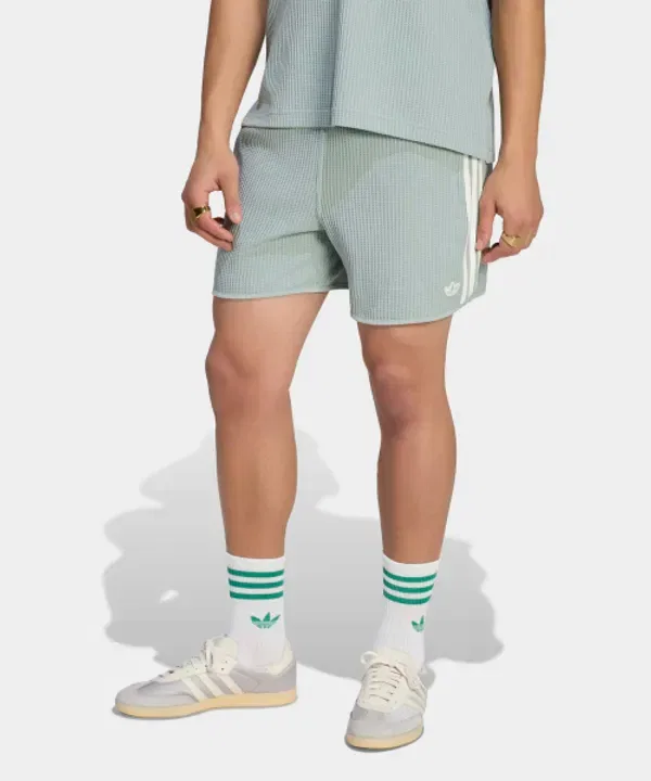 Шорты спортивные из вафли, укороченные, Adidas, мудрец