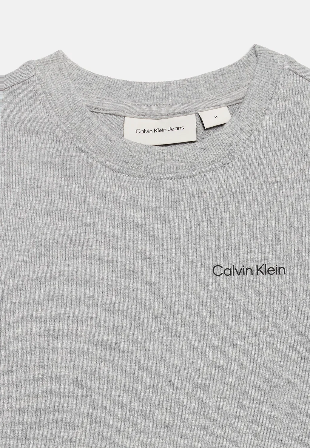 Толстовка унисекс с небольшим логотипом на груди Calvin Klein Jeans, Medium Grey Heather — фото 3