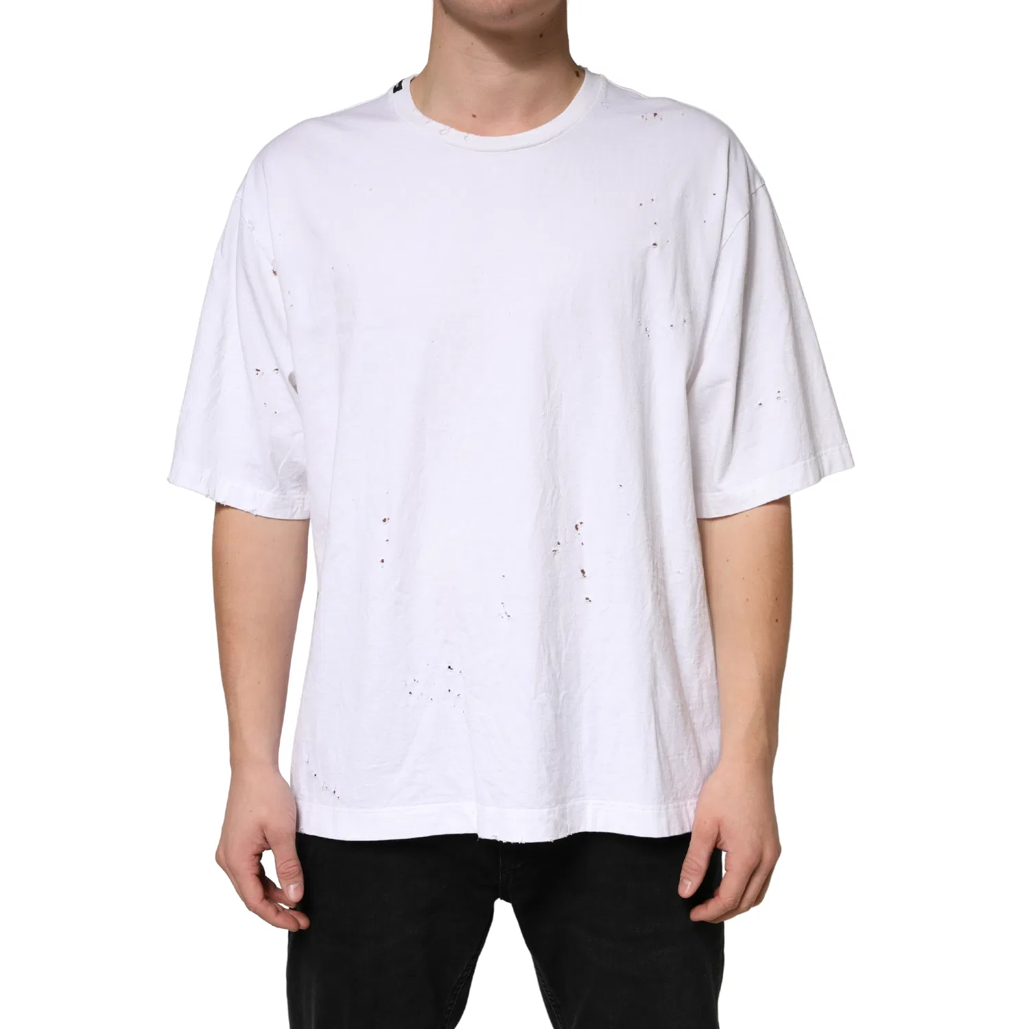 Мужская футболка с логотипом Crewneck T-Shirt Dolce & Gabbana, White
