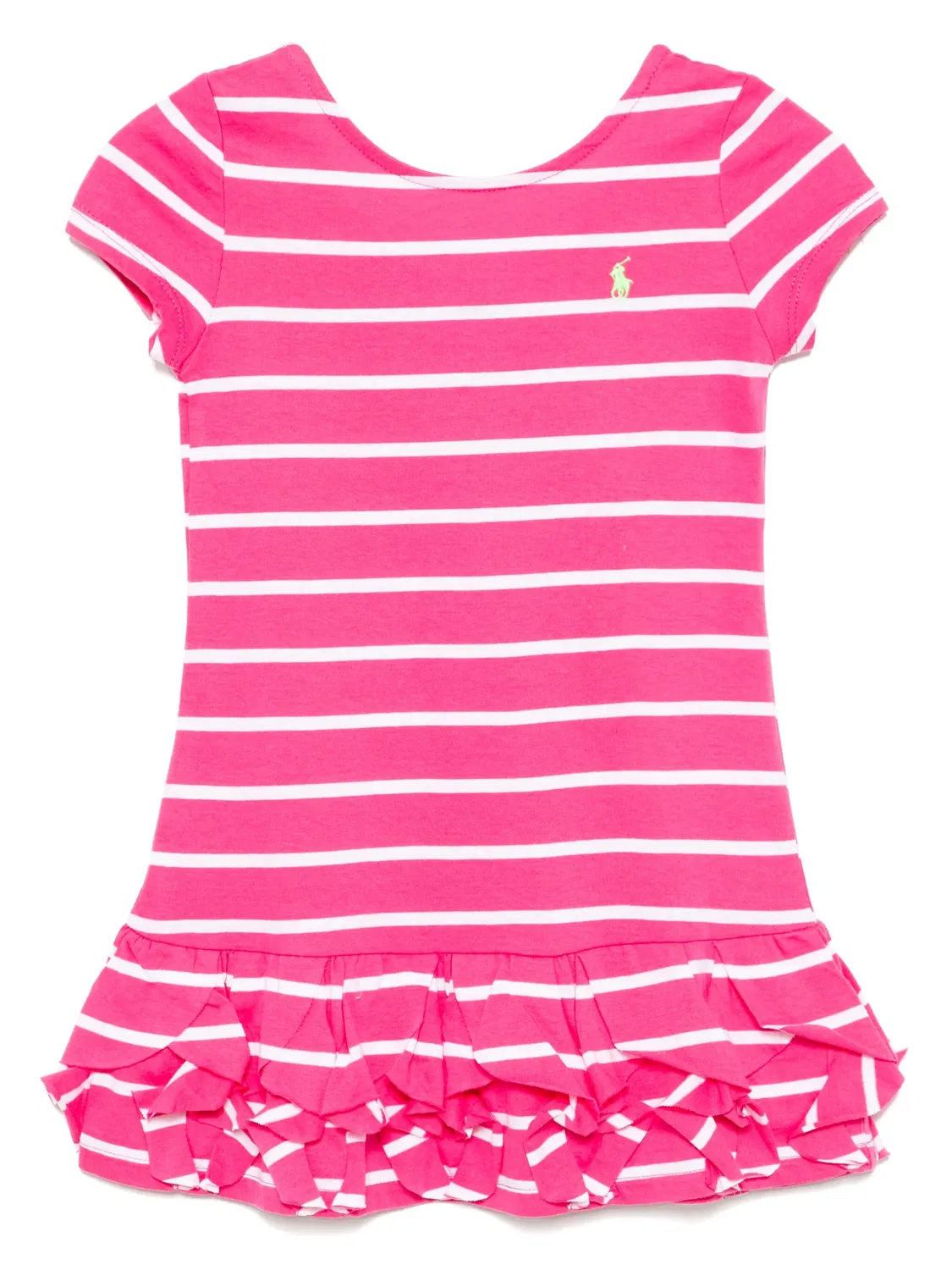 Платье с вышитым логотипом Polo Ralph Lauren, розовый
