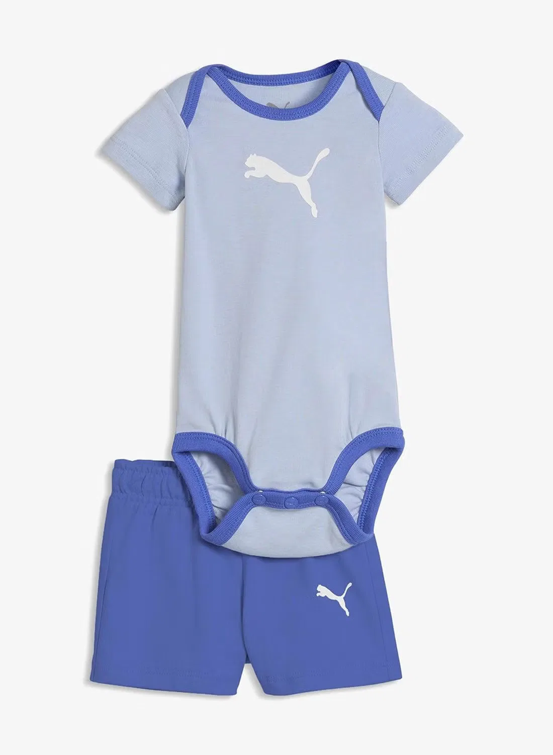 Комплект детский с принтом Minicats Puma, синий
