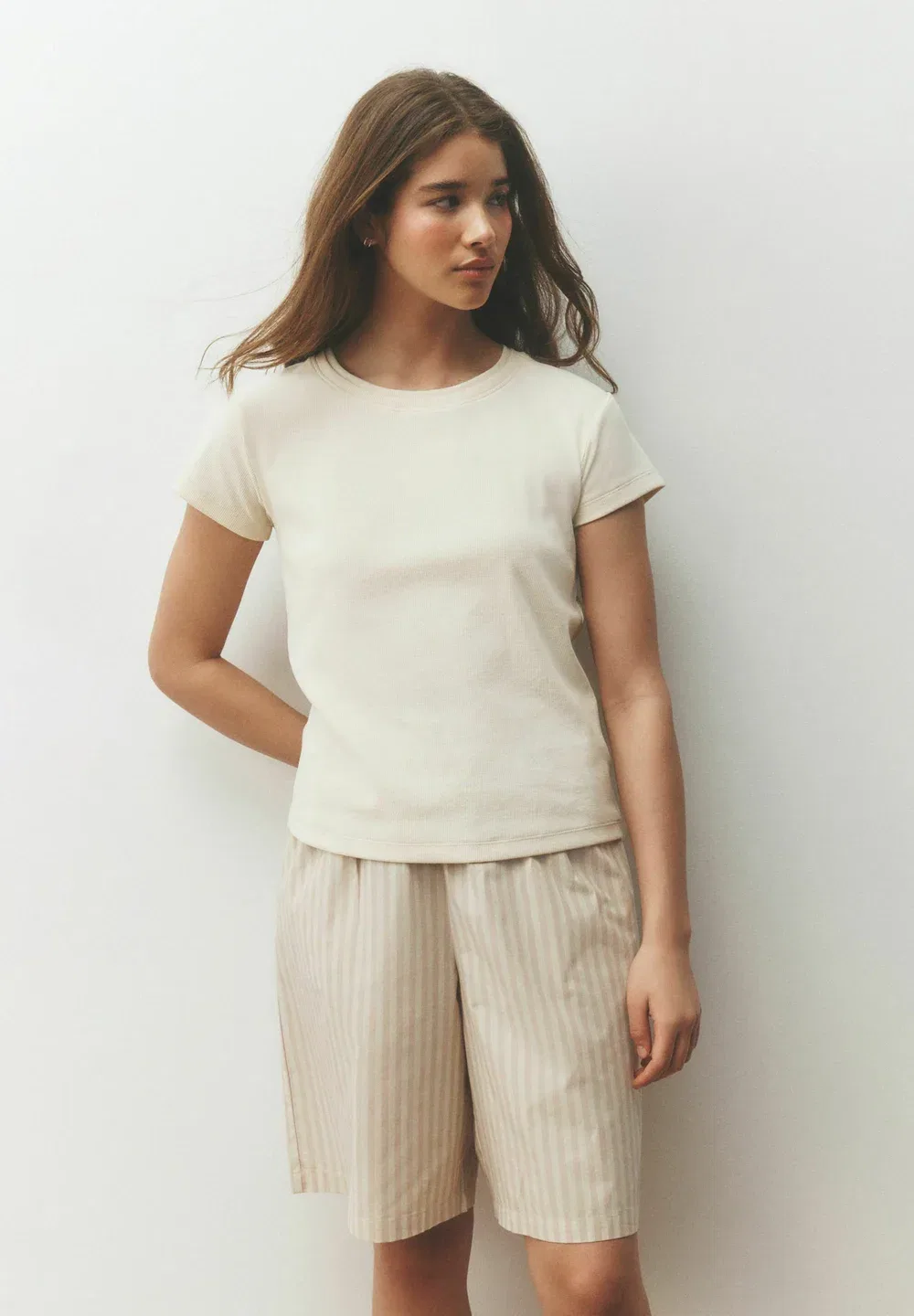 Комплект из 2 пижамных штанов Next, Ecru Stripe Ditsy