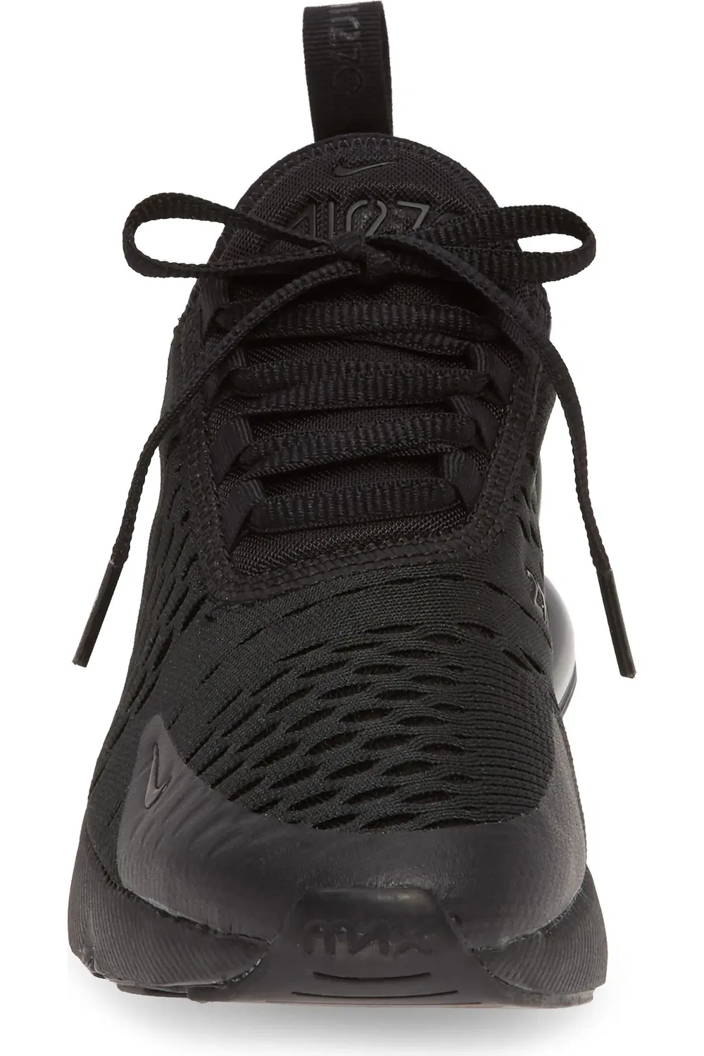 Детские кроссовки на шнуровке Air Max 270 Nike, черный/черный — фото 4