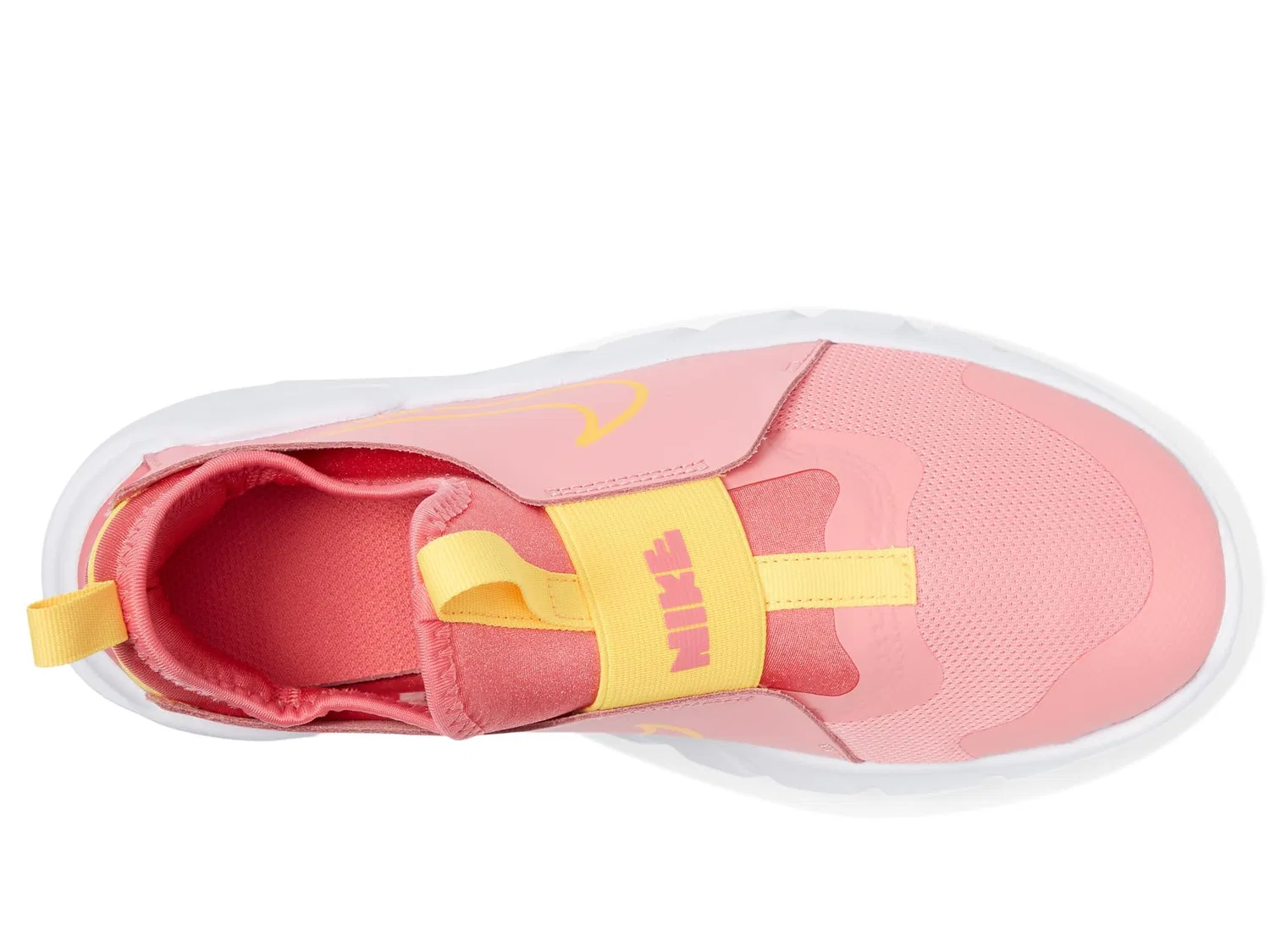 Детские кроссовки с эластичным верхом Flex Runner 2 NIKE, White Sea Coral Cedar Pulse Chalk — фото 2