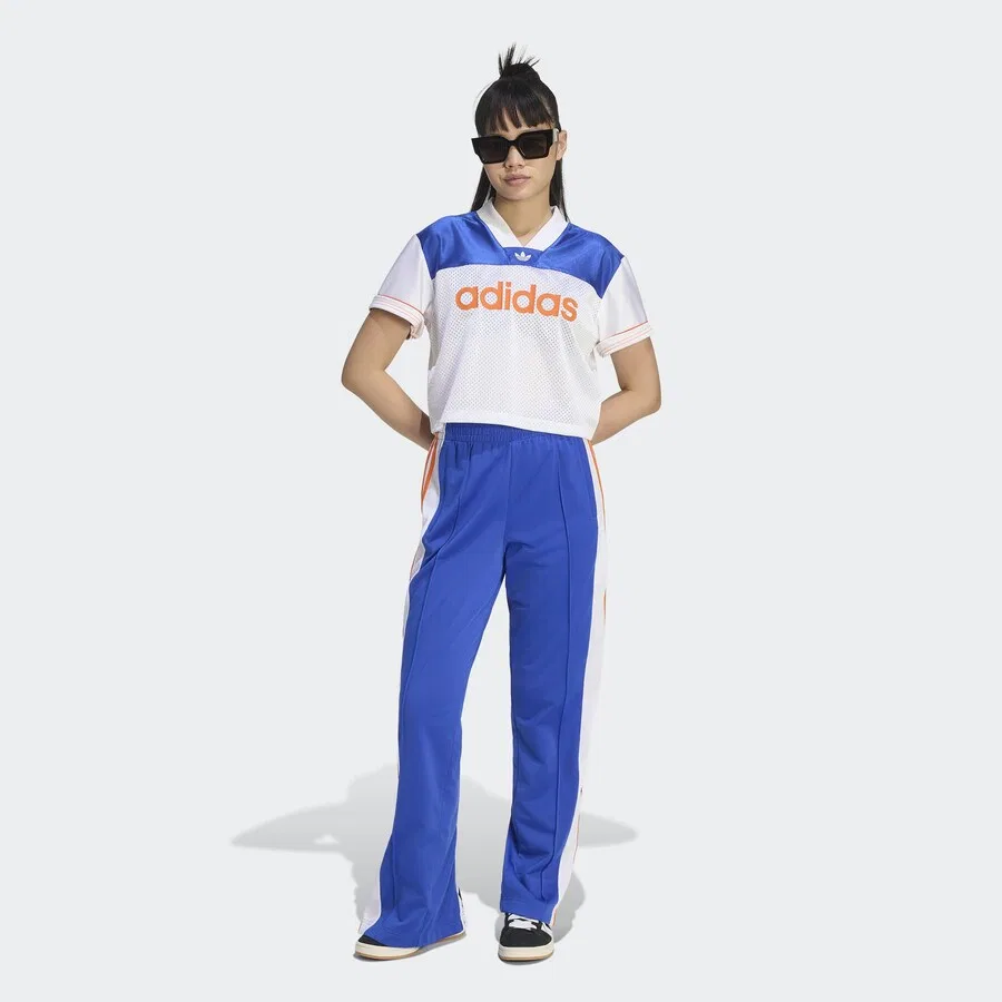 Брюки ADIDAS ORIGINALS свободного кроя 'Adibreak' синего цвета