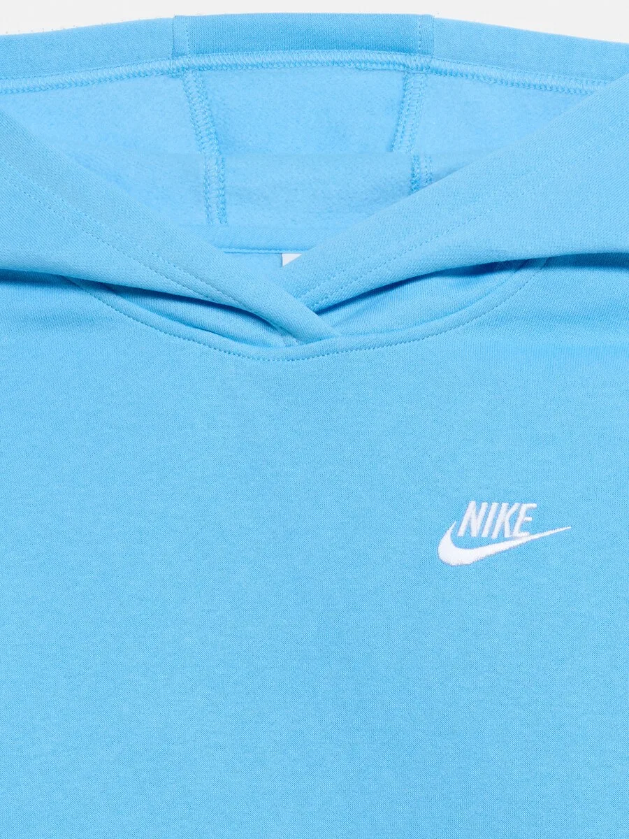Толстовка Nike Sportswear 'Club Fleece' светло-голубого цвета — фото 3