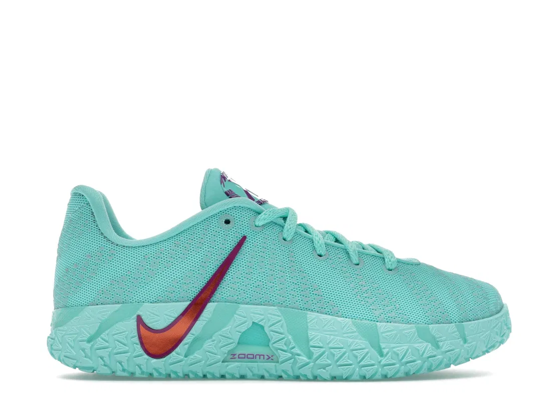 Детские кроссовки для мальчиков Nike Ja 3 Twelve Time GS, Bleached Turquoise Safety Orange Vivid Purple