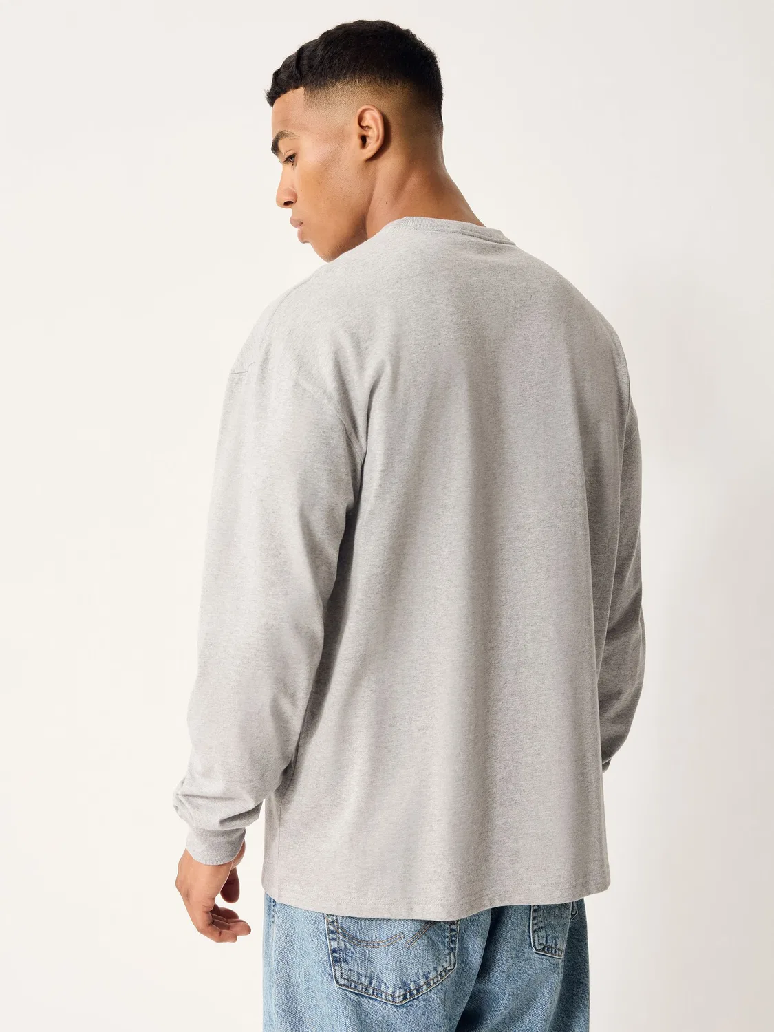 Футболка с длинным рукавом Trefoil Essentials, adidas Originals, серый — фото 3
