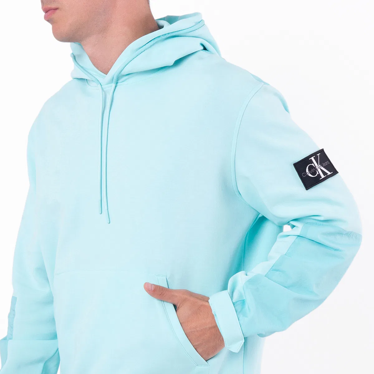 Худи Calvin Klein Logo Patch Hoodie, Blue — фото 2
