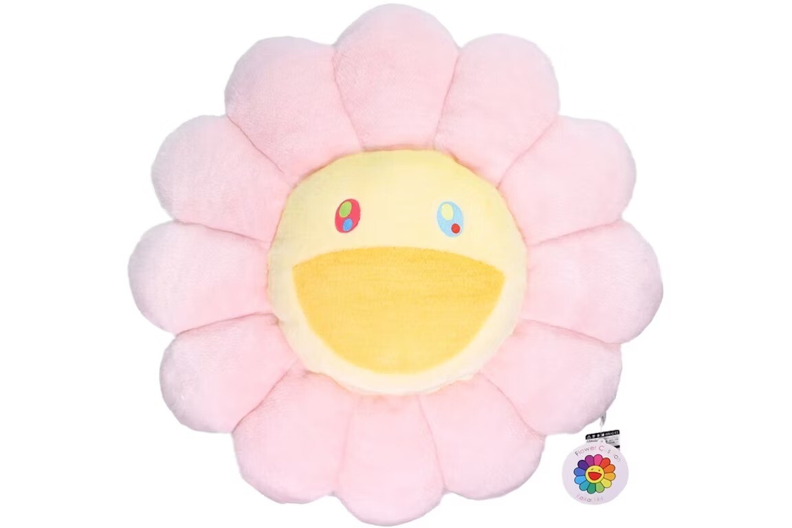 

Мягкая плюшевая фигурка Takashi Murakami Flower, 60 см, светло-розовый/желтый