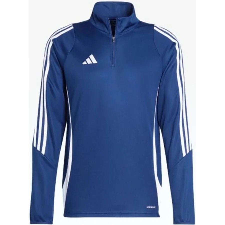 Мужской спортивный свитшот с длинным рукавом Tiro 24 Trainnig adidas, Темно-синий — фото 4
