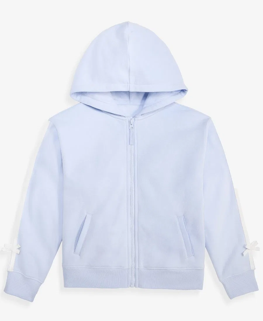 Детская худи на молнии с бантами на рукавах Epic Threads, True Light Blue