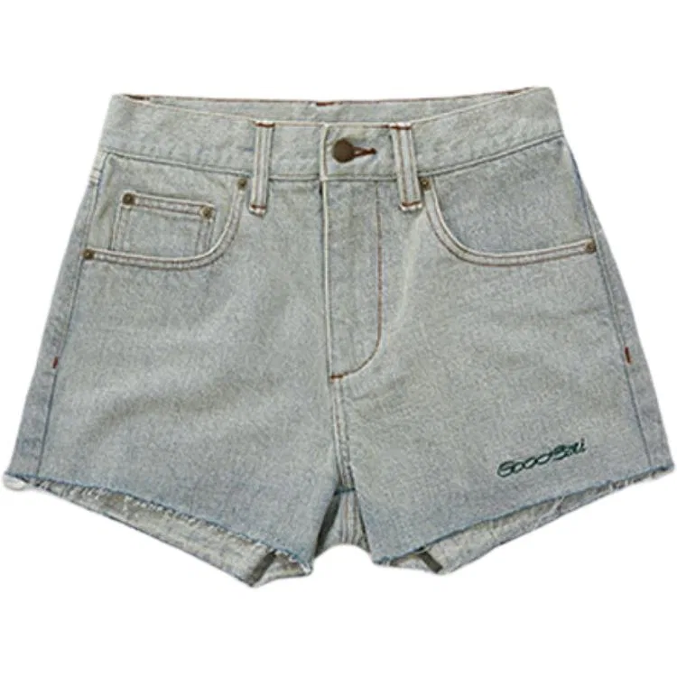 Детские джинсовые шорты с потертостями GOOD BAI, Washed Light Gray