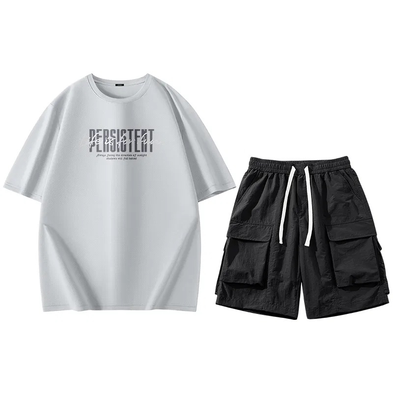 Детский комплект спортивной одежды из 2 предметов MINISO, White (Gray Persistence)+Black — фото 3