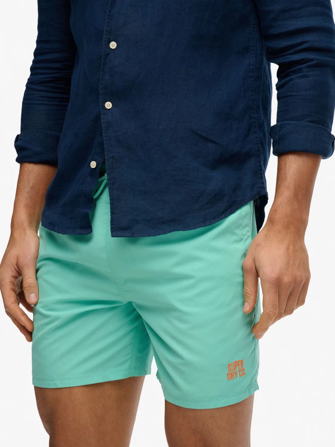 Плавки Essential 16 дюймов Superdry, зеленый