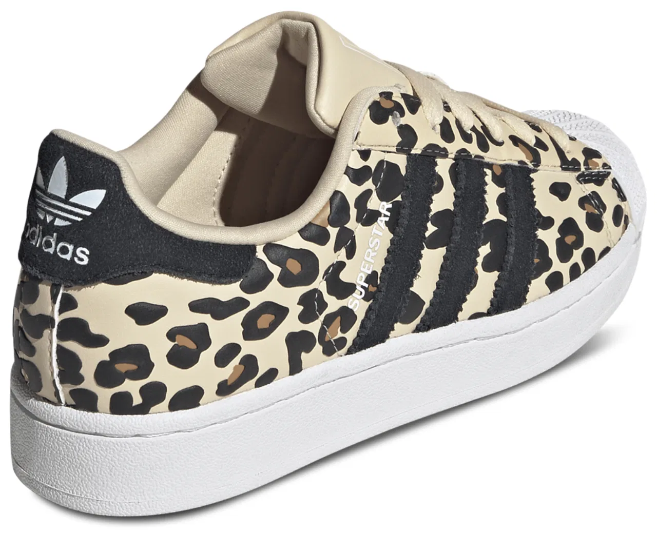 Детские кроссовки для девочек с принтом Superstar adidas, Tan/Multi — фото 3