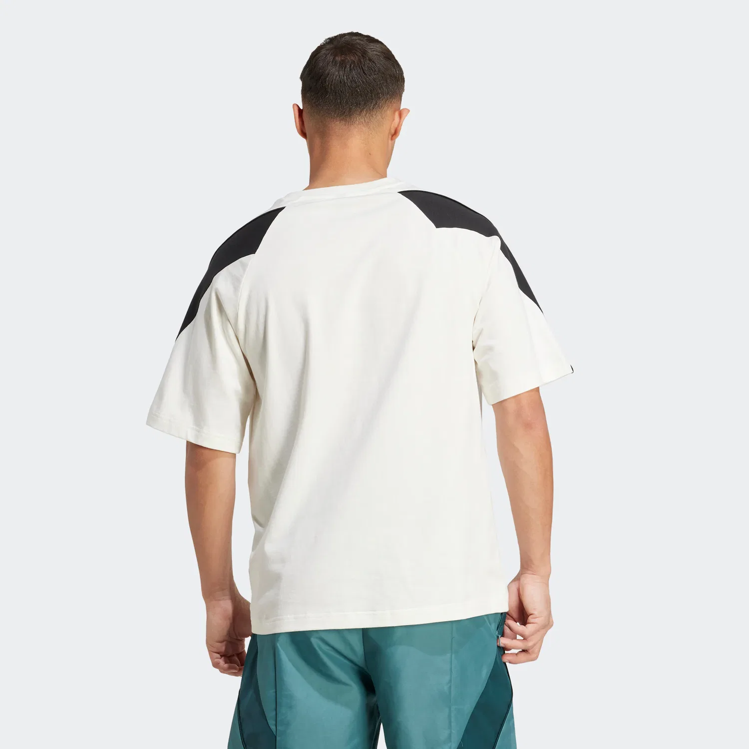 Детская футболка с принтом 3-Bar Logo Adidas Sportswear, Off White/Black — фото 3