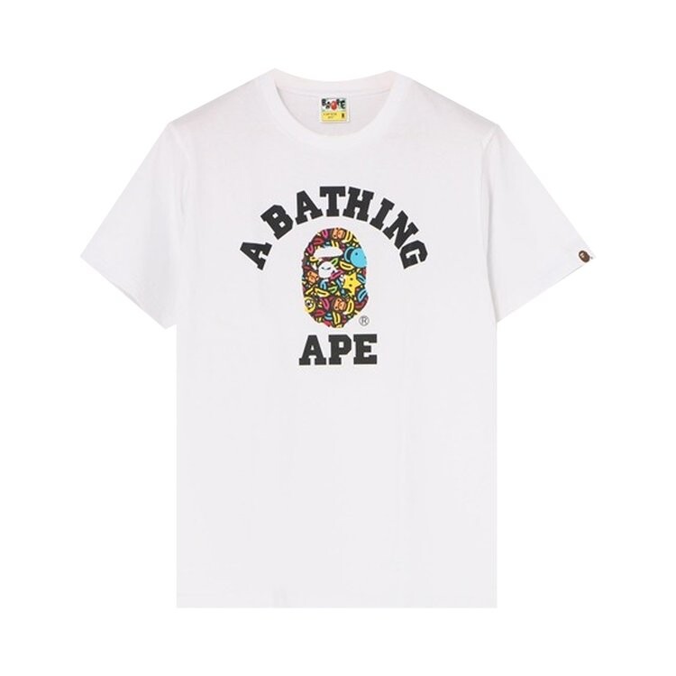 

Футболка BAPE Milo Banana Pool College T-Shirt 'White', белый