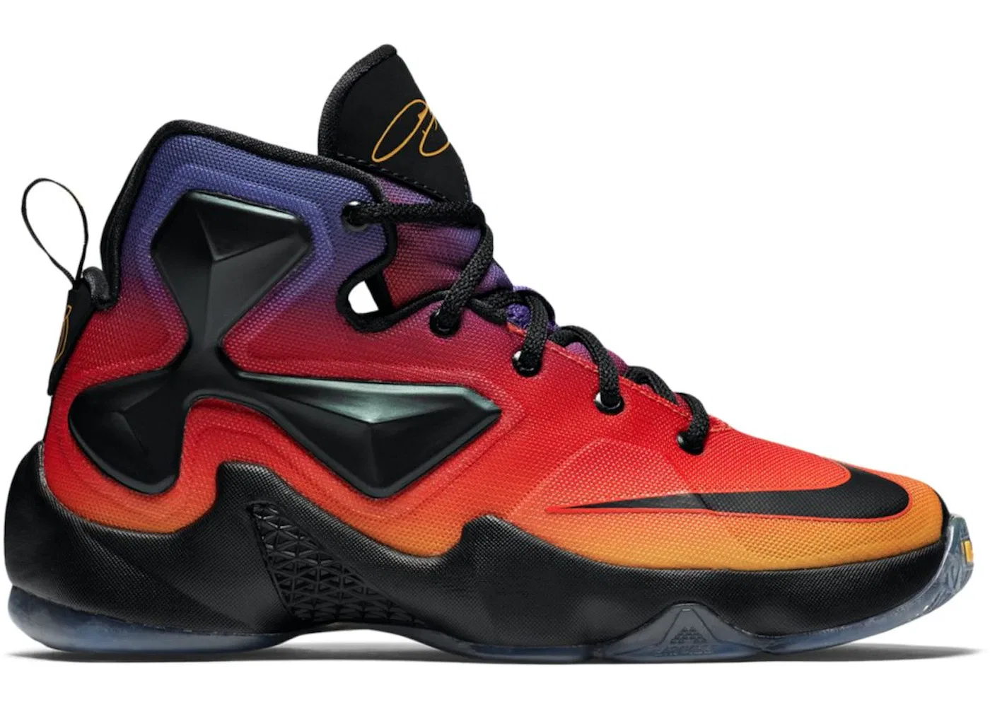 Детские кроссовки Nike LeBron 13 Doernbecher, цвет Laser Orange/Court Purple-Black