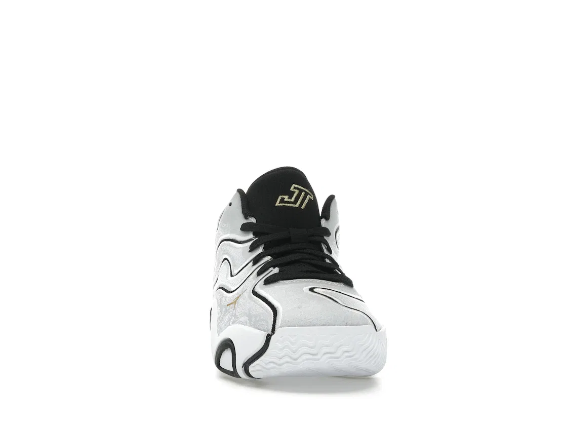Детские кроссовки для баскетбола Jordan Tatum 3 Jordan, White/Black/Metallic Gold — фото 2