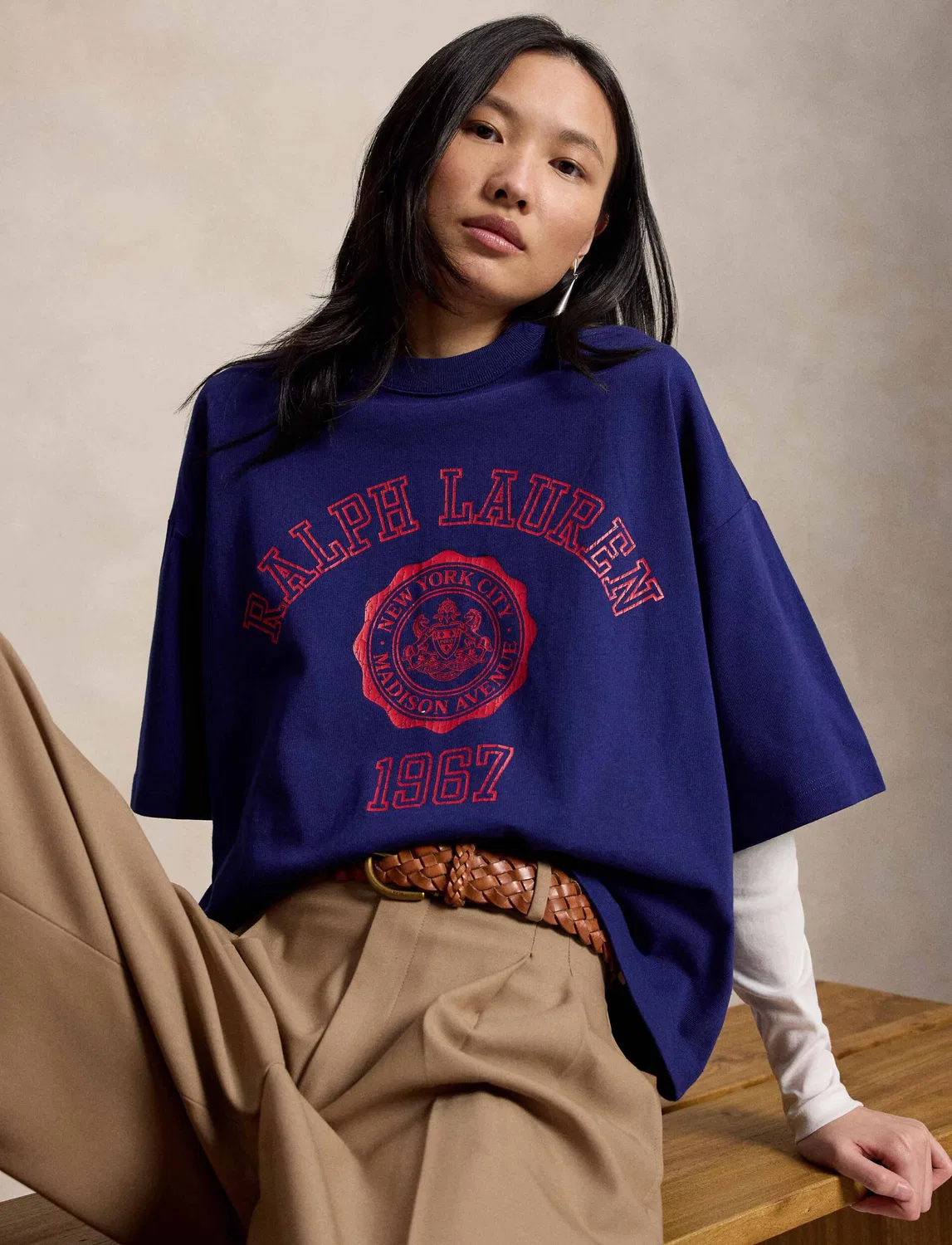 Футболка свободного кроя Polo Ralph Lauren, Indaco — фото 4